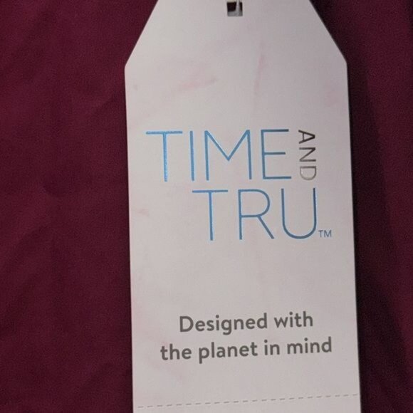 Time & Tru Womens Button Front Shirt XXL 20  Long Sleeve Collared - Picture 5 of 8